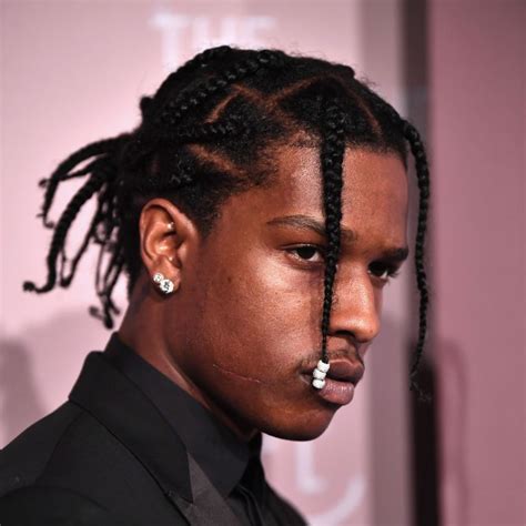 asap rocky braids style.